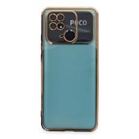 Newface Xiaomi Redmi 10C Kılıf Razer Lensli Silikon - Gold