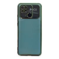 Newface Xiaomi Redmi 10C Kılıf Razer Lensli Silikon - Yeşil