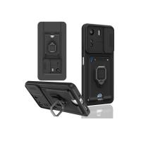 Newface Xiaomi Redmi 13C Kılıf Zuma Kartvizitli Yüzüklü Silikon - Siyah