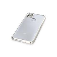 Newface Xiaomi Redmi 9C Kılıf Razer Lensli Silikon - Gümüş