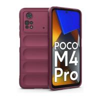 Newface Xiaomi Poco M4 Pro 4G Kılıf Optimum Silikon - Bordo