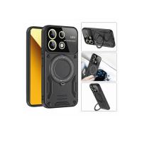 Newface Xiaomi Redmi Note 13 4G Kılıf Joy Lens Standlı Kapak - Lacivert