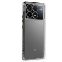 Newface Xiaomi Poco X6 Pro Kılıf Razer Lensli Silikon - Gümüş