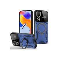 Newface Xiaomi Redmi Note 11 Pro Kılıf Joy Lens Standlı Kapak - Lacivert