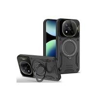 Newface Xiaomi Redmi Note 14 Pro 5G Kılıf Joy Lens Standlı Kapak - Siyah