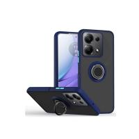 Newface Xiaomi Redmi Note 13 Pro 5G Kılıf Montreal Yüzüklü Silikon Kapak - Lacivert