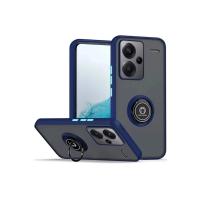 Newface Xiaomi Redmi Note 13 Pro Plus Kılıf Montreal Yüzüklü Silikon Kapak - Lacivert