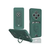 Newface Xiaomi Redmi 14C Kılıf Zuma Kartvizitli Yüzüklü Silikon - Yeşil