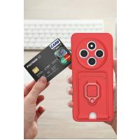 Newface Xiaomi Redmi 14C Kılıf Zuma Kartvizitli Yüzüklü Silikon - Pembe