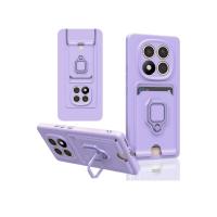 Newface Xiaomi Redmi Note 14 Pro 4G Kılıf Zuma Kartvizitli Yüzüklü Silikon - Lila