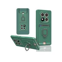 Newface Xiaomi Redmi Note 14 Pro Plus Kılıf Zuma Kartvizitli Yüzüklü Silikon - Yeşil