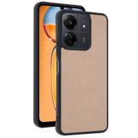 Newface Xiaomi Redmi 13C Kılıf Aras Deri Kapak - Pudra