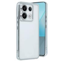 Newface Xiaomi Redmi Note 13 Pro 5G Kılıf Razer Lensli Silikon - Gümüş