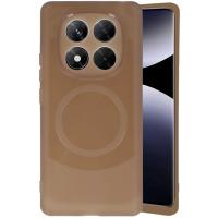 Newface Xiaomi Redmi Note 14 Pro 5G Kılıf Maya Karbon Kapak - Kahverengi