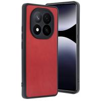 Newface Xiaomi Redmi Note 14 Pro 4G Kılıf Aras Deri Kapak - Kırmızı