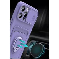 Newface Xiaomi Redmi Note 13 Pro Plus Kılıf Zuma Kartvizitli Yüzüklü Silikon - Siyah