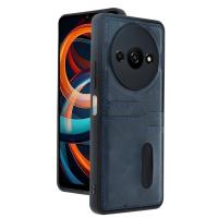 Newface Xiaomi Redmi A3 4G Kılıf Sara Kartvizitli Deri Kılıf - Lacivert