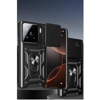 Newface Xiaomi Mi 15 Kılıf Pars Lens Yüzüklü Silikon - Kırmızı