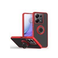 Newface Xiaomi Redmi Note 13 Pro 4G Montreal Yüzüklü Silikon Kapak - Kırmızı