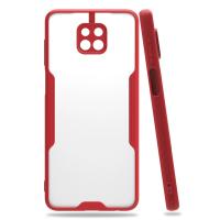 Newface Xiaomi Redmi Note 9S Kılıf Platin Silikon - Kırmızı