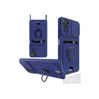 Newface Xiaomi Redmi Note 12 Pro 4G Kılıf Zuma Kartvizitli Yüzüklü Silikon - Lacivert