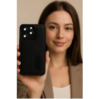 Newface Xiaomi Redmi Note 14 4G Kılıf Sara Kartvizitli Deri Kılıf - Lacivert