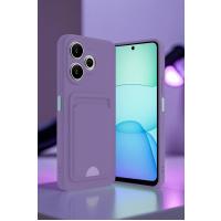 Newface Xiaomi Redmi 13 4G Kılıf Kelvin Kartvizitli Silikon - Bordo