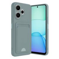 Newface Xiaomi Redmi 13 4G Kılıf Kelvin Kartvizitli Silikon - Açık Yeşil