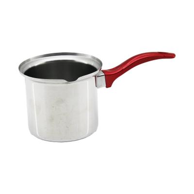 NO-6  ÇELİK CEZVE  KIRMIZI KULP