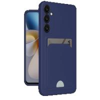 Samsung Galaxy A56 Kılıf Kelvin Kartvizitli Silikon - Lacivert