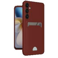 Samsung Galaxy A26 Kılıf Kelvin Kartvizitli Silikon - Bordo