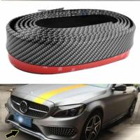 Siyah 2,5 Metre Araba Oto Ön Tampon Koruyucu Kauçuk Pratik Tampon Şerit Bant Döşeme Kiti