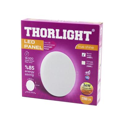 THORLIGHT S-236 36W 22CM BEYAZ LED PANEL SIVA ALTI AYARLI MANDALLI 6400K - 2700LM - 18000 SAAT - 2835 SMD