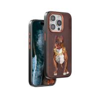 Venco iPhone 14 Pro Max Perma Desenli Kapak - Kahverengi