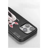 Venco iPhone 14 Pro Max Perma Desenli Kapak - Kahverengi