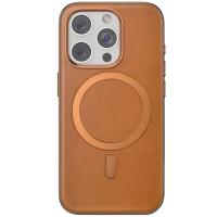 Venco iPhone 15 Pro Puskas Magsafe Kapak - Açık Kahve