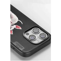 Venco iPhone 16 Perma Desenli Kapak - Siyah