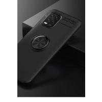 Xiaomi Mi 10 Lite Kılıf Range Yüzüklü Silikon - Siyah