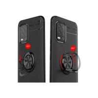 Xiaomi Mi 10 Lite Kılıf Range Yüzüklü Silikon - Siyah