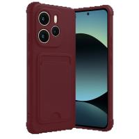 Xiaomi Redmi Note 14 4G Kelvin Kartvizitli Silikon - Bordo