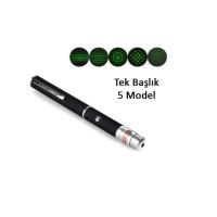Yeşil Lazer Pointer 3000 mW 15 Km Etkili (Tek Başlık 5 Model)