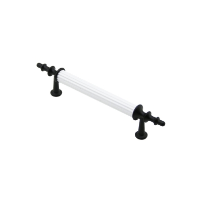 10 ADET BEYAZ - SİYAH BORU KULP 9.6CM