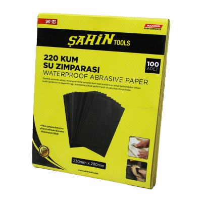 100 ADET 220 KUM KAĞIT SU ZIMPARASI