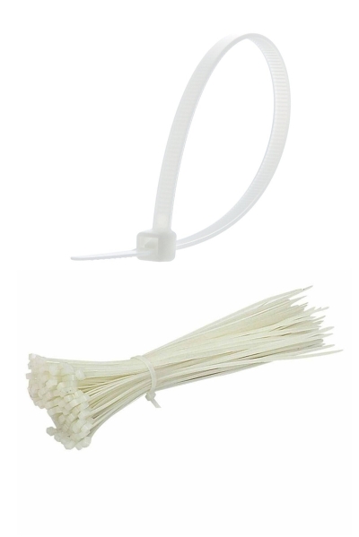 100 Adet Plastik Cırt Kelepçe Kablo Bağı Kablo Düzenleyici- 3.6 X 150 MM