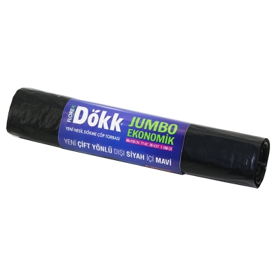 180 ADET FLOREX-619 DÖKK ECO JUMBO ÇİFT YÖNLÜ  20PCS 80X110CM ÇÖP TORBASI 9x20=180