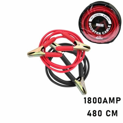 1800 AMPER TIR İÇİN AKÜ TAKVİYE KABLOSU 4.8MT - PENCERELİ BEZ ÇANTALI