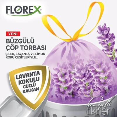 250 ADET FLOREX-503 AVANTAJ LAVANTA KOKULU BÜZGÜLÜ BÜYÜK 10PCS 65X70CM ÇÖP TORBA 25x10=250