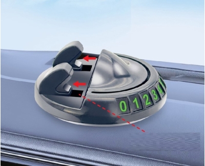 360° Dönebilen Yapışkanlı Numaratörlü Araç Telefon Tutucu