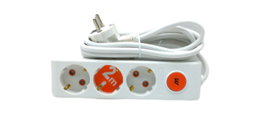 3LÜ ANAHTARLI 2MT.UZATMA KABLO GRUP PRİZ