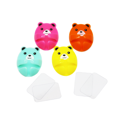 4 PARÇA  RENKLİ BÜYÜK AYICIK KABLO TUTACAK